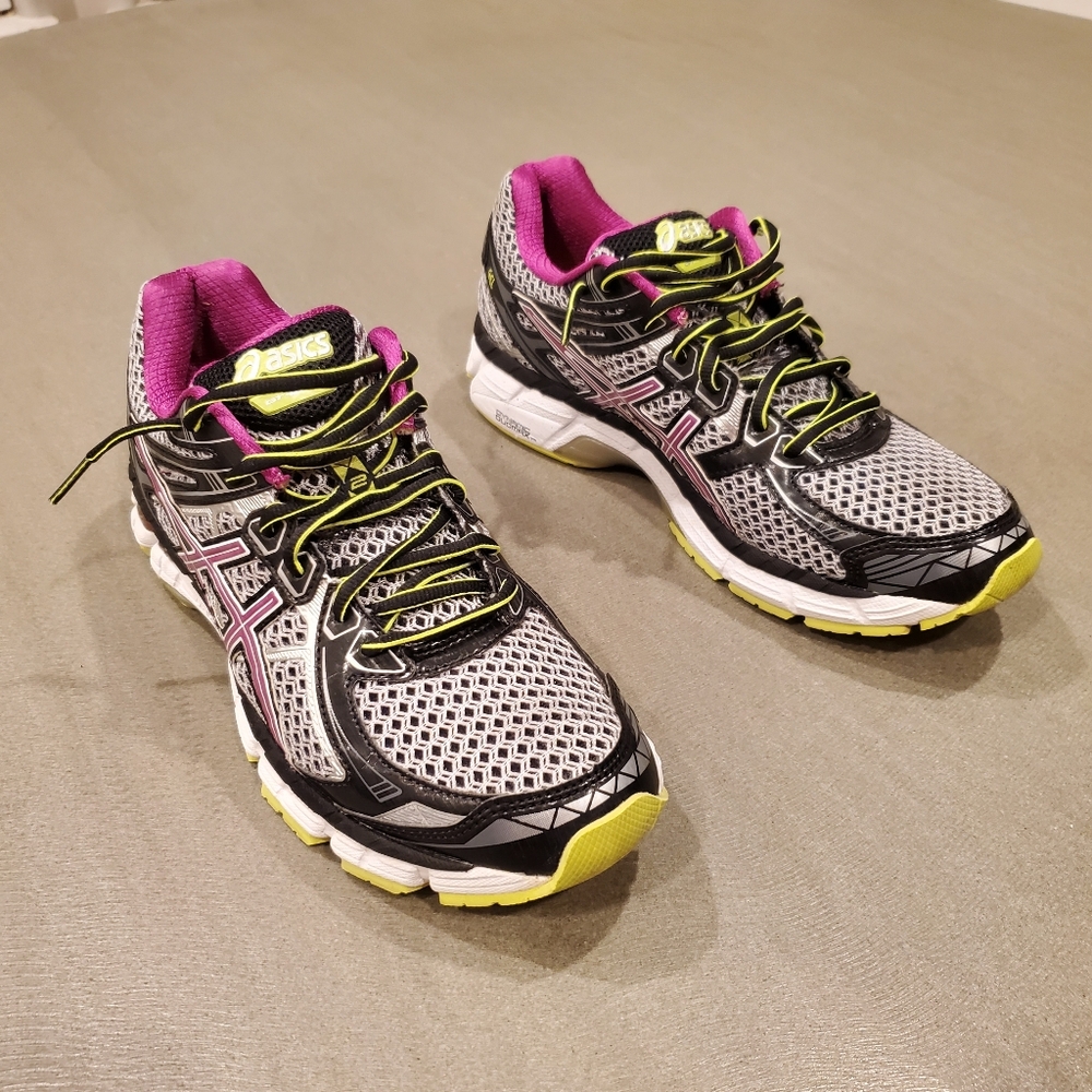 ASICS GT-2000 Women's Athletic Shoes - Gray, Pink, and Black - Picture 2 of 10
